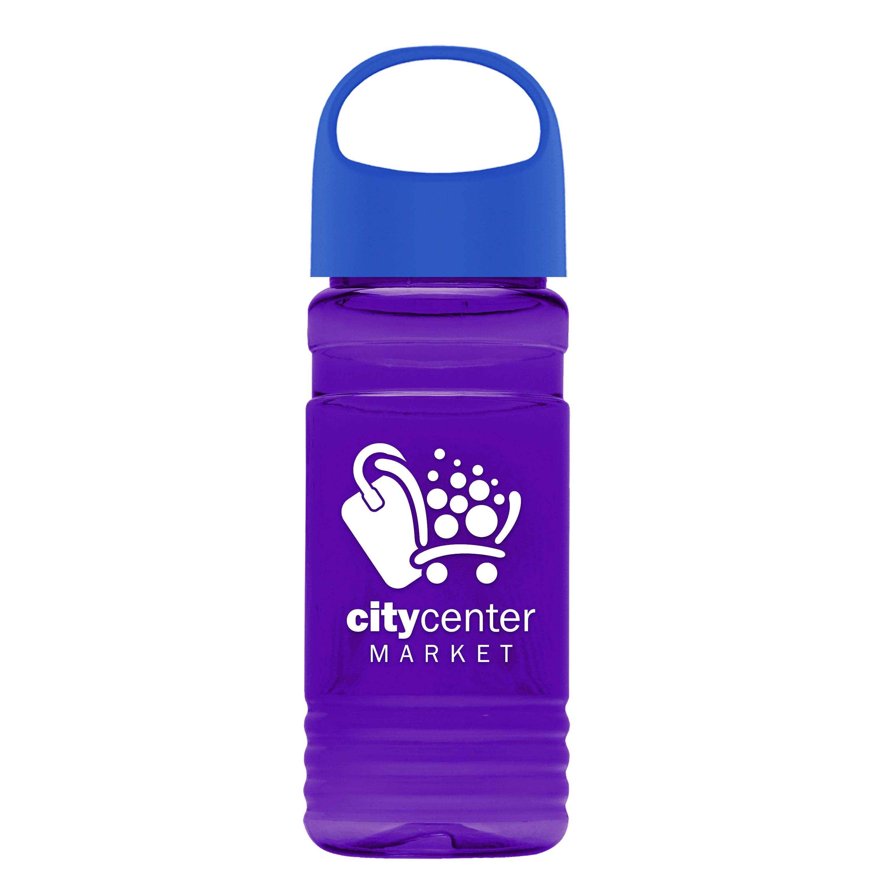 RPET Bottle with Oval Crest Lid - 20 oz.